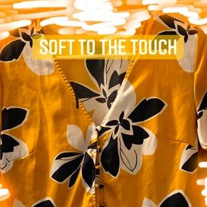 Floral Yellow Blouse